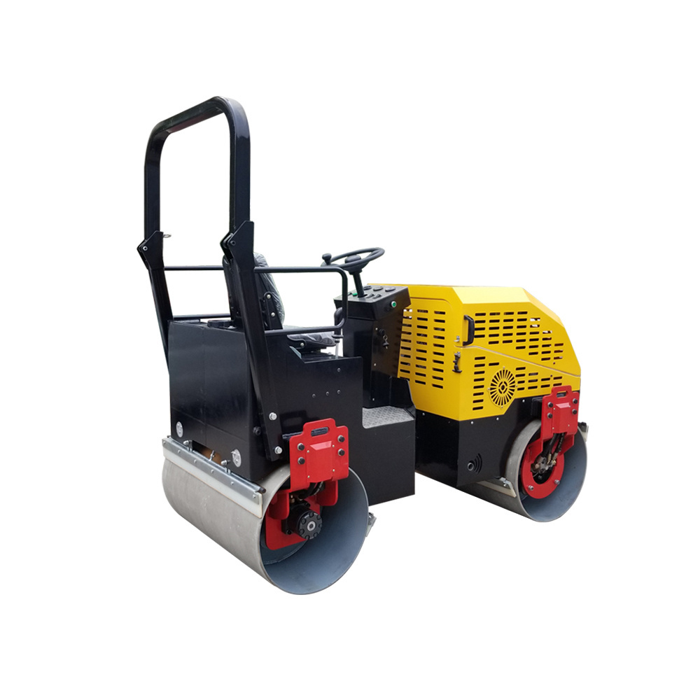 OKR-1T 1ton ride-on double drum vibratory roller compactor full hydraulic asphalt roller EPA engine small road roller