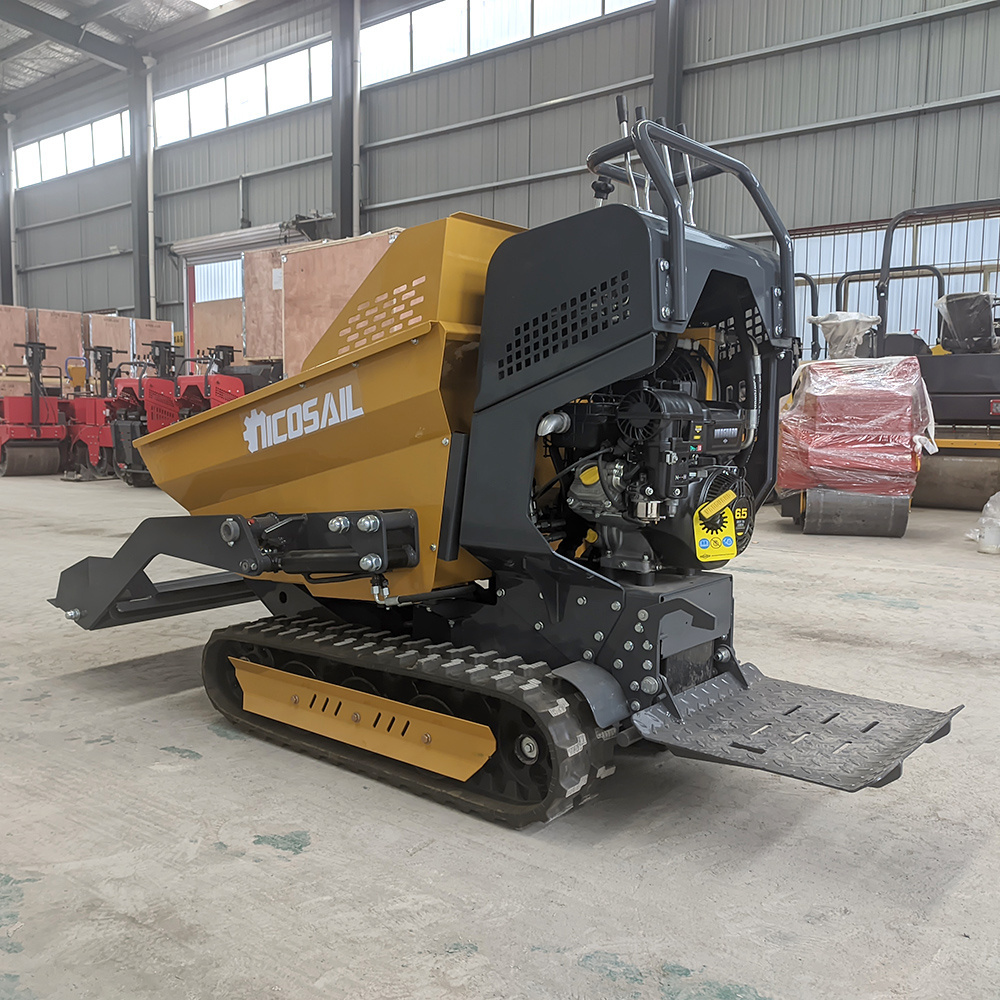 Top Quality Farm garden mine mini steel crawler tracked hydraulic garden crawler dumper truck for sale