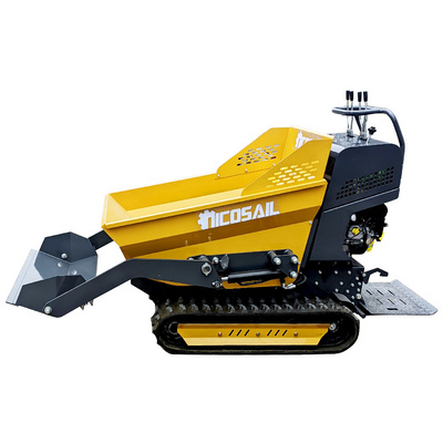 Top Quality Farm garden mine mini steel crawler tracked hydraulic garden crawler dumper truck for sale