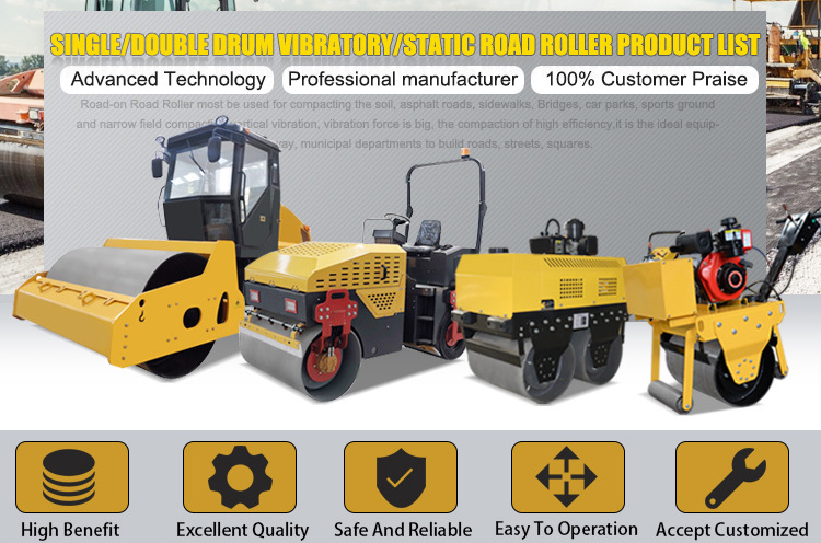 Popular 5 Ton 6 Ton 8 Ton Vibratory Road Roller For Asphalt Road