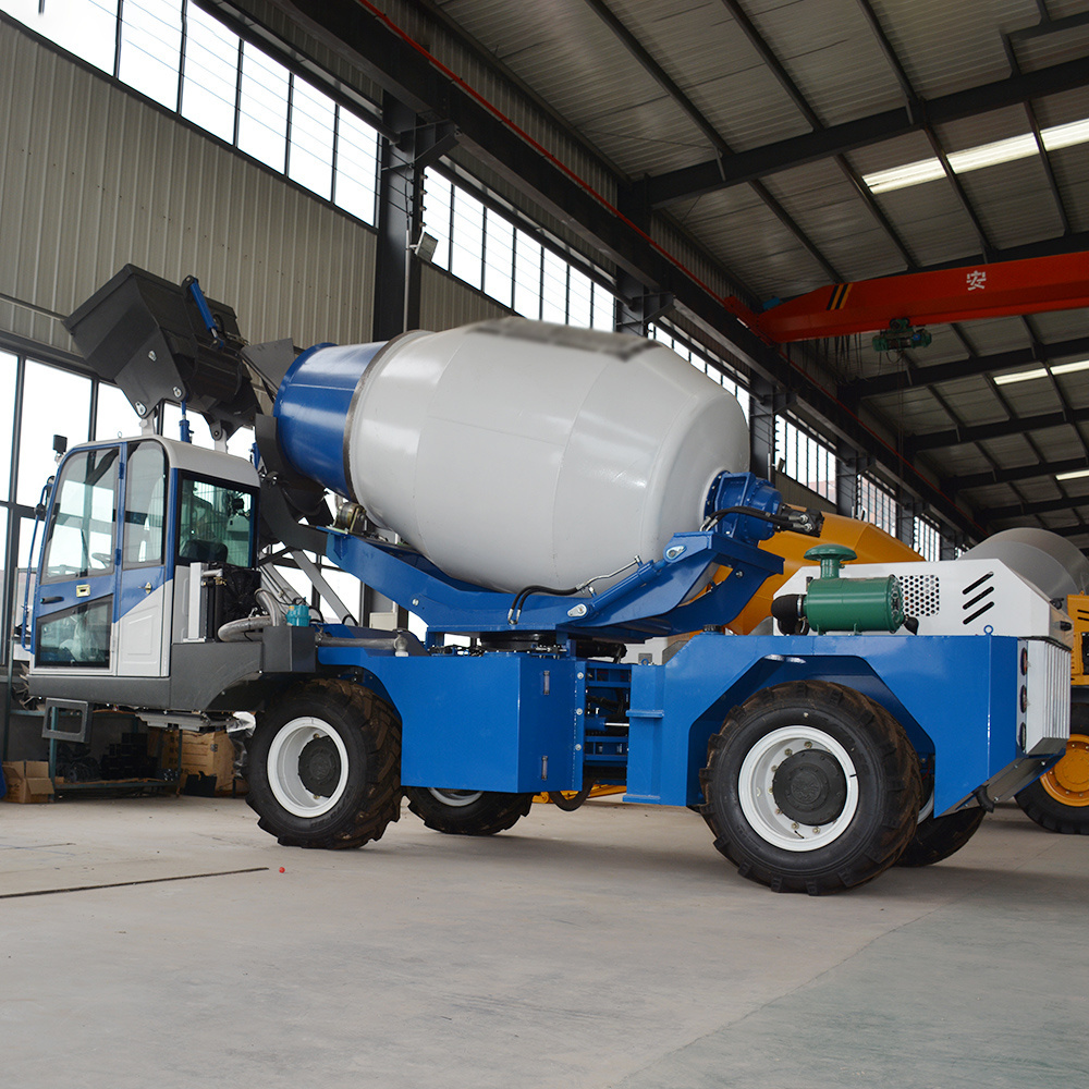 Small Self-Loading Concrete Mixer Truck with Reliable Engine New Mobile Self-Feeding Design in India