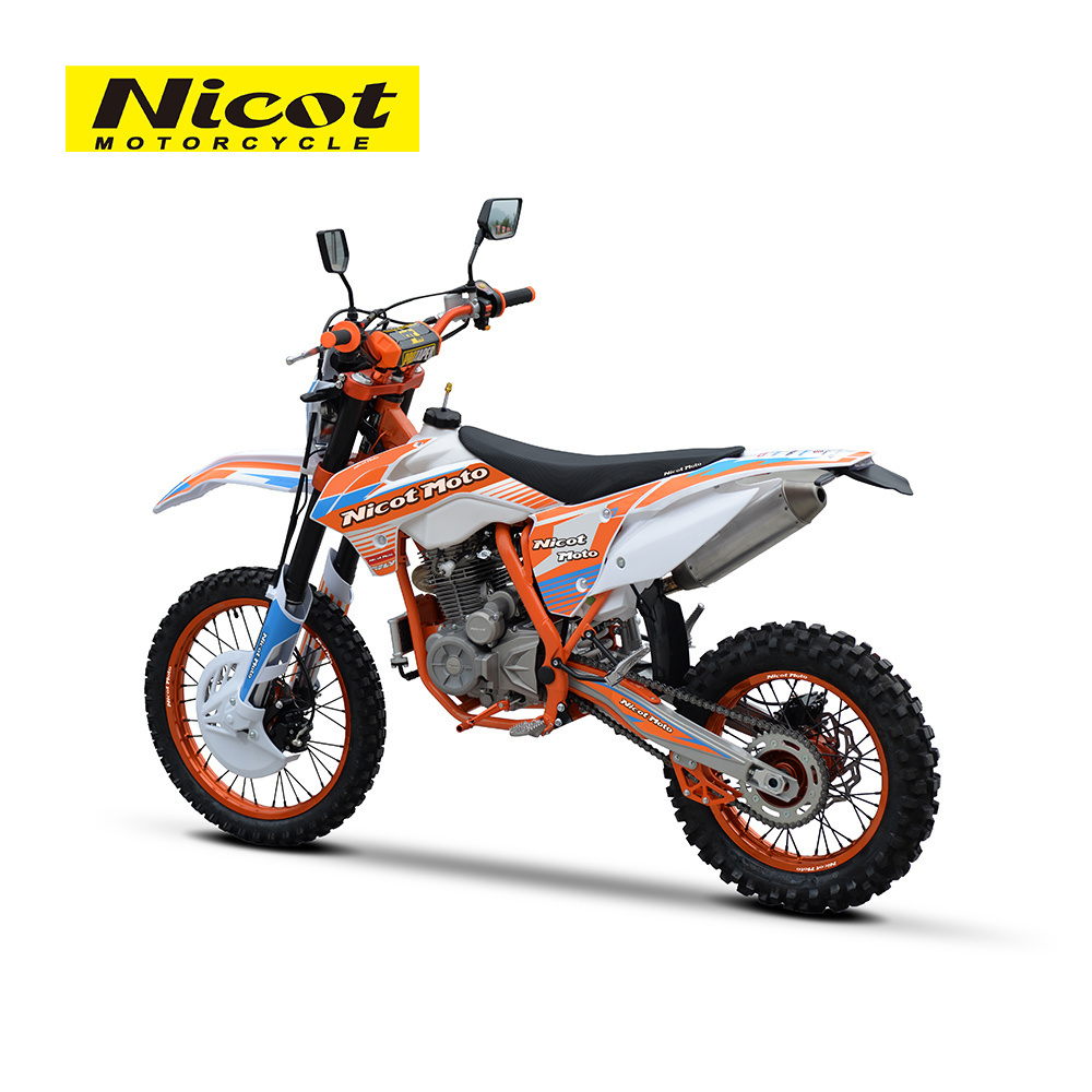 Nicot Gas Dirt Bike Euduro Motorcycles Loncin RE250 Engine Moto De Cross Motocross Gasoline