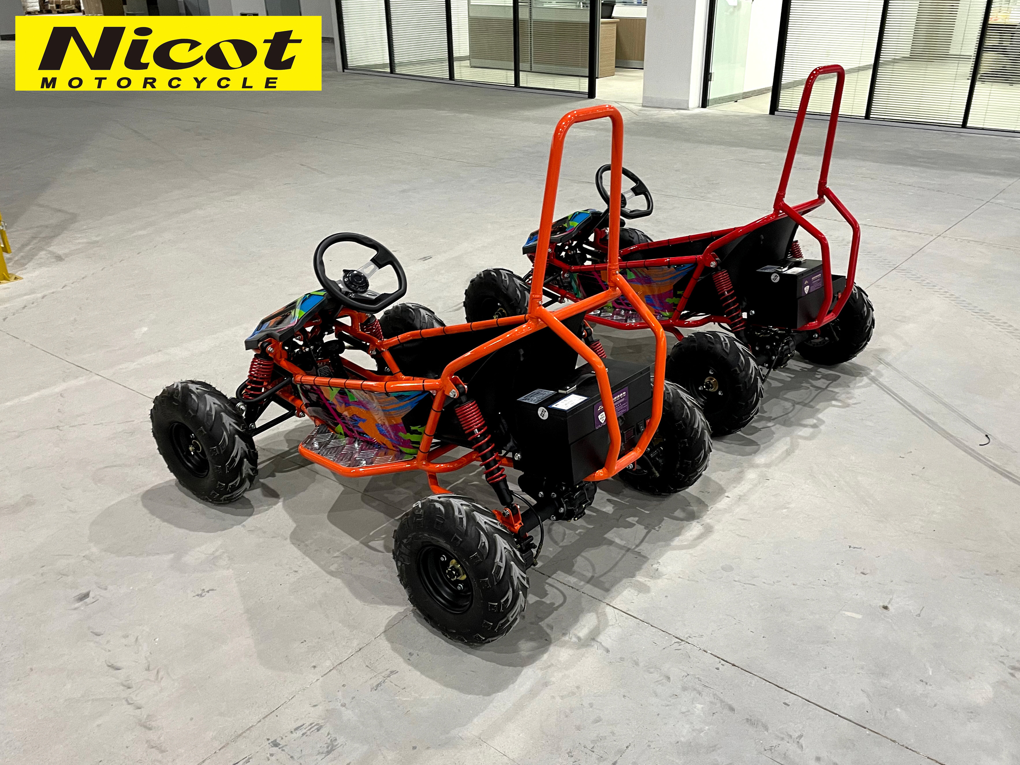 Nicot Electric Go Karts 4-Wheel Drift Car Karting Racing For Teens