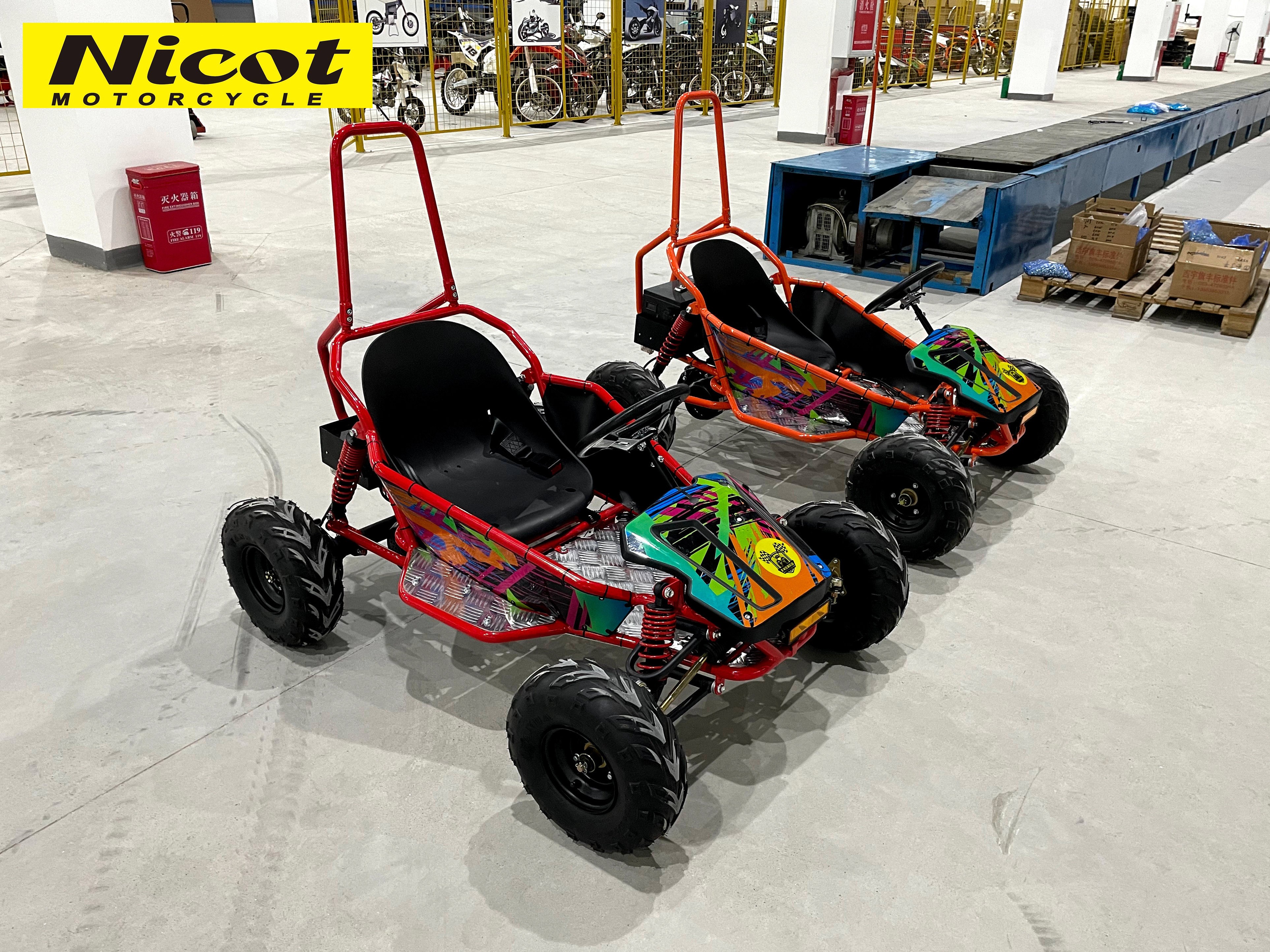 Nicot Electric Go Karts 4-Wheel Drift Car Karting Racing For Teens