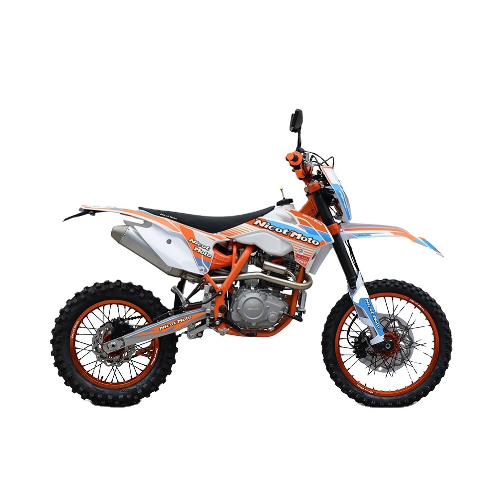 Nicot Gas Dirt Bike Euduro Motorcycles Loncin RE250 Engine Moto De Cross Motocross Gasoline