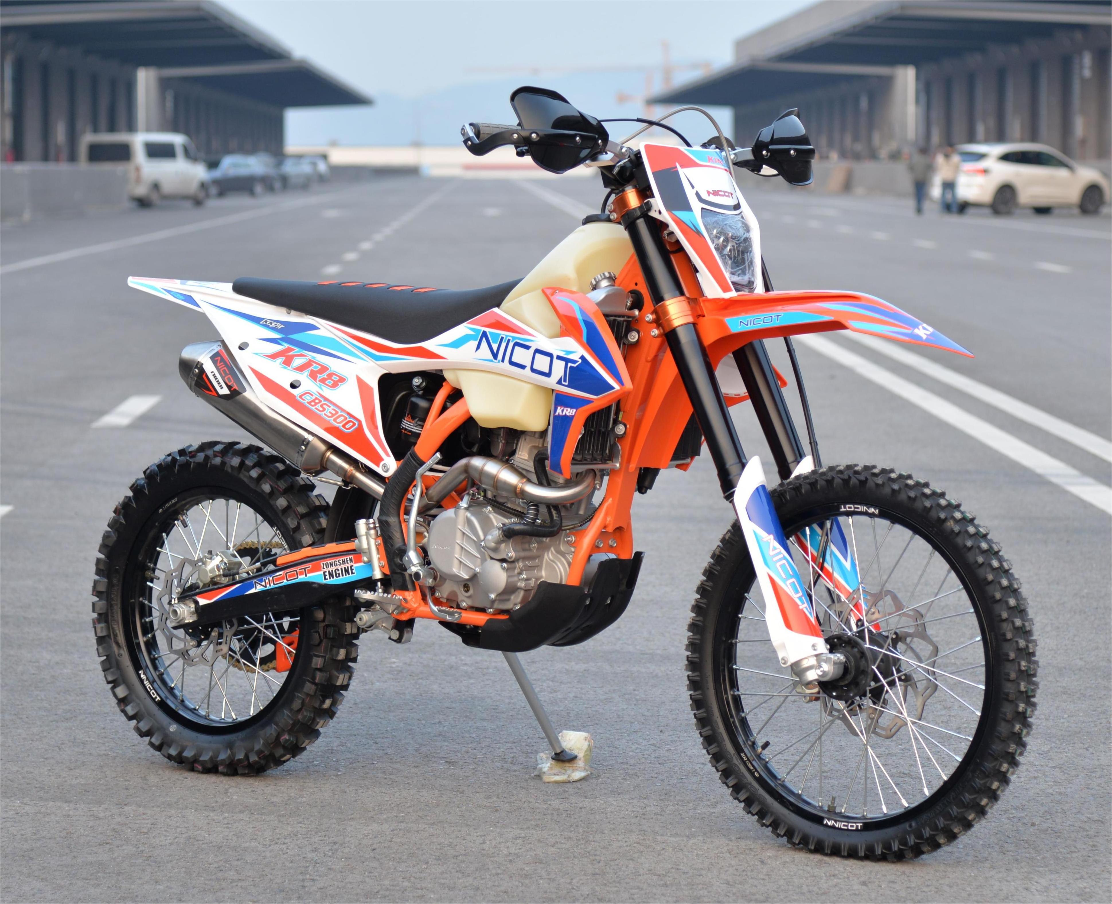 Nicot KF300S Full Size Dirt Bike 300cc Dirt Bike Motorcycle Motocross 300cc for Adult