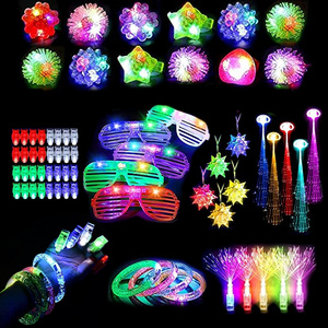 Nicro Led Light Up Toys Party Favors Glow in the Dark Party Supplies Light Decoration Fashion Luminous Light Up Fluorescents Set