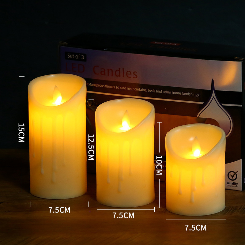 Nicro Lights Candle Flameless Candles Battery Operated Flickering Waterproof Home Decoration  Tealight Plastic Led Candle Lights