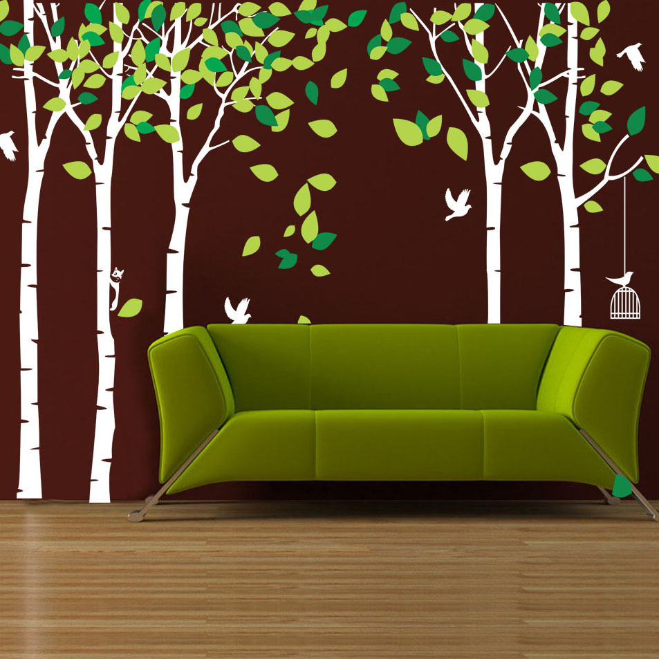 Nicro Removable Large Tree Wall Sticker Indoor Home Decoration For Living Room Bedroom Custom Wall Paper PVC Wall Decals