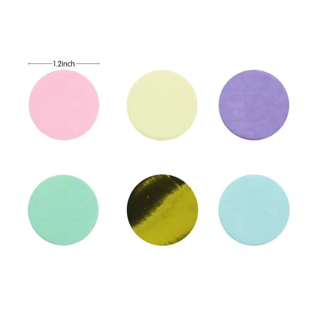 Nicro Happy Birthday Wedding Party Supplies Mixed Macaron Color Round Baby Kids Favor Tissue Foil Paper Table Confetti Kit