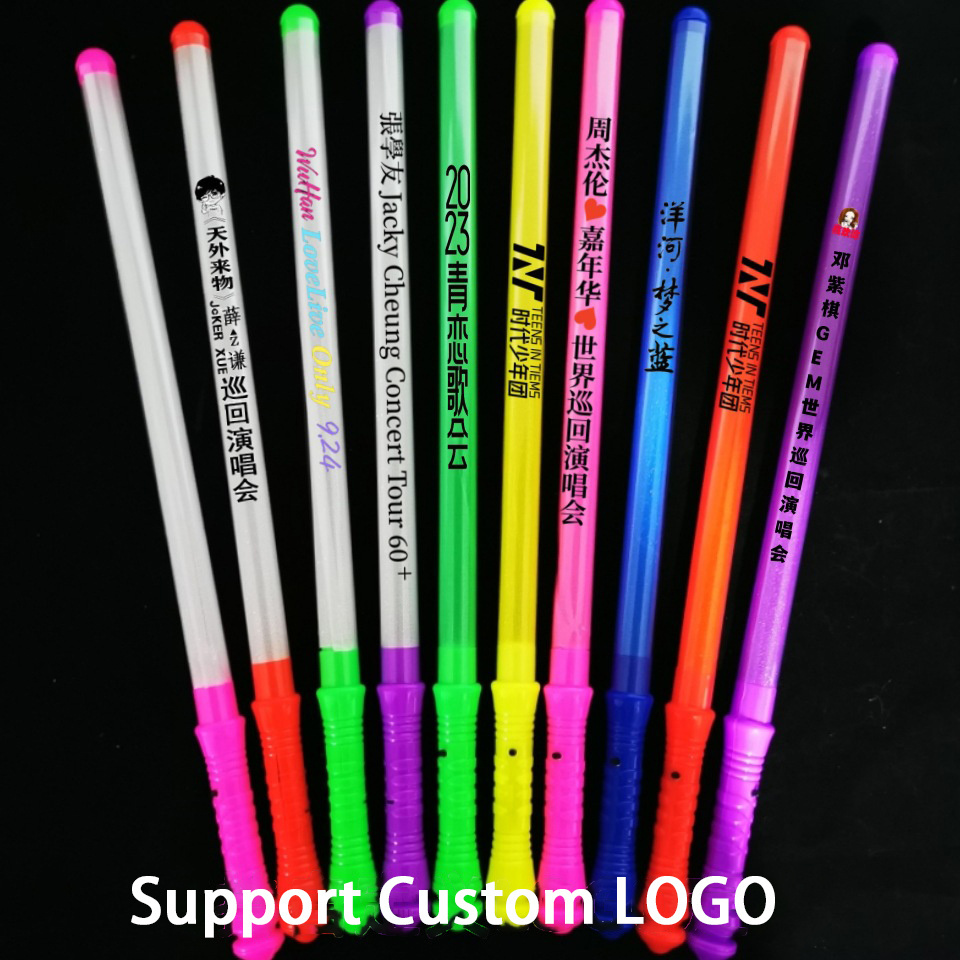 Nicro Custom Multi-Color Led Glow Stick Neon Party Supplies Atmosphere Props Concert Support Long Light Stick