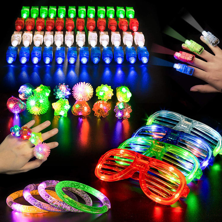 Nicro Christmas New Year Favors Led Light Glow Decoration In The Dark Wholesale Neon Party Supplies Fluorescents Set