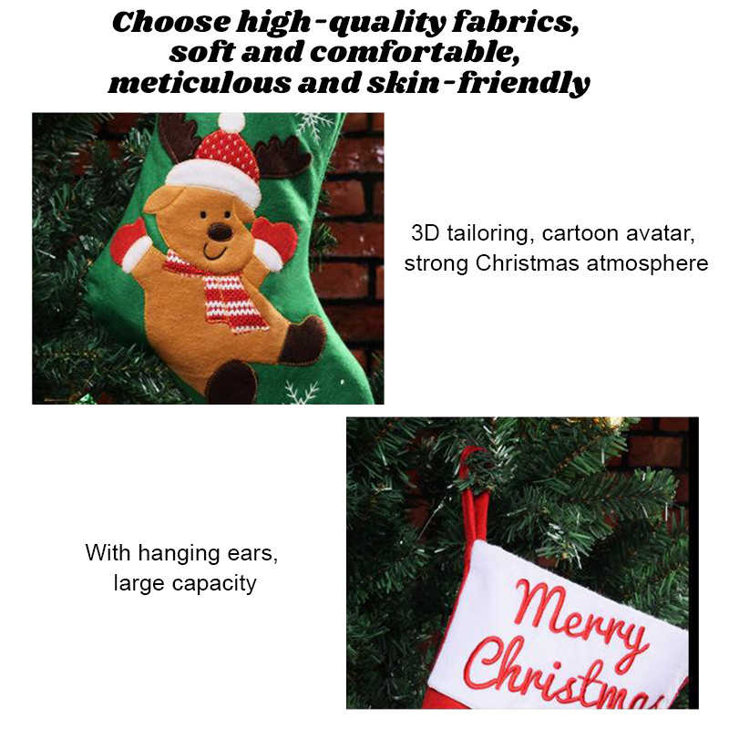 Nicro Merry Christmas Decoration Adornos Navidad Xmas Trees Decoration Christmas Tree Hanging Ornaments Candy Gift Stocking