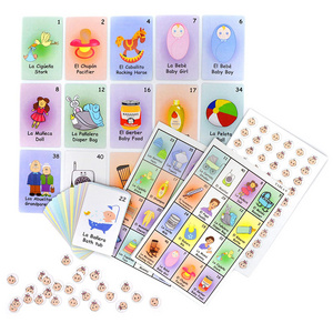 Nicro Baby Shower Activity Ice Breaker Door Prizes Game Lottery Ticket Neutral Silly  Character Raffle Bingo Card Party Favor