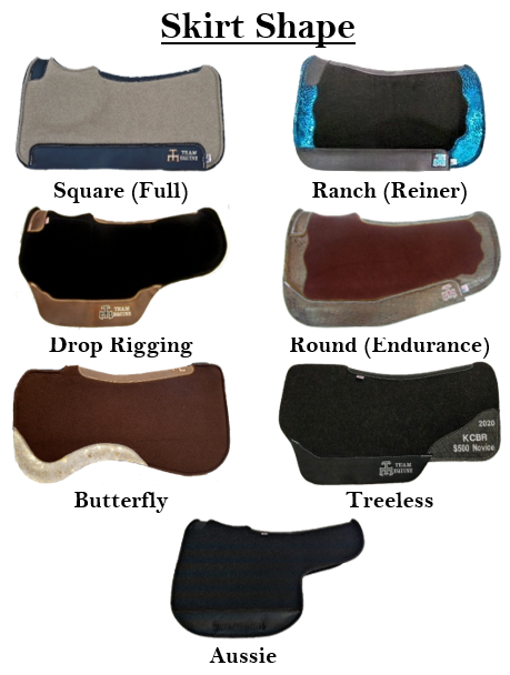 Equestrian Wholesale 100% Merino Wool Felt Western Felt Wool Saddle Pad  Horse Contoured 32 x32 Standard Western Felt Saddle Pad