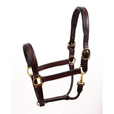 Wholesale Manufactures Equine Premium Quality Drum Dyed Leather Horse Braided Stable Halter with fancy stitched horse equipment