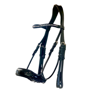 Premium Quality Vegetable Drum Dyed Leather Horse Anatomic Snaffle Rolled Bridle With Soft Leather Padding / horse equipment