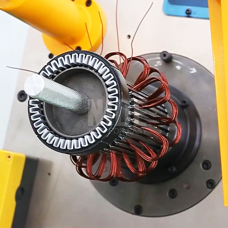 Automatic single phase motor stator coil insertion machine