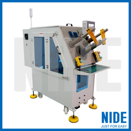 Automatic single phase motor stator coil insertion machine