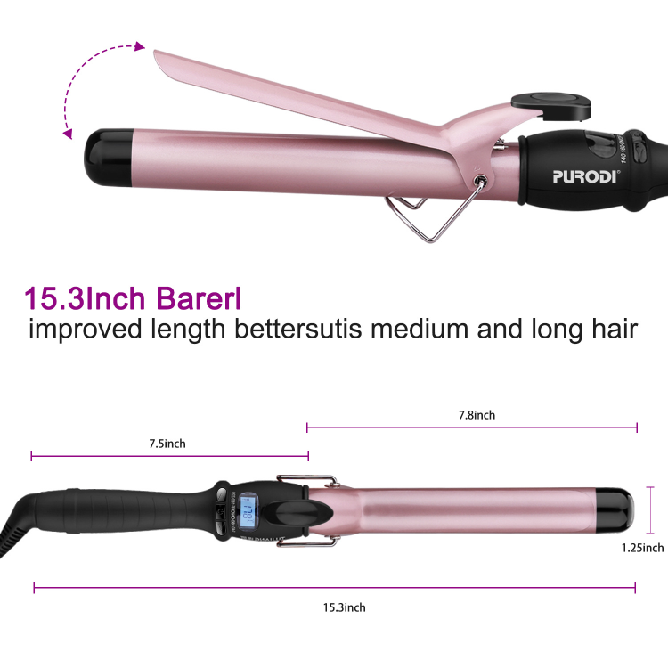 professional hair curlers ceramic curling wand the wave crimping iron curl band mac road machine set waves device for rollers er