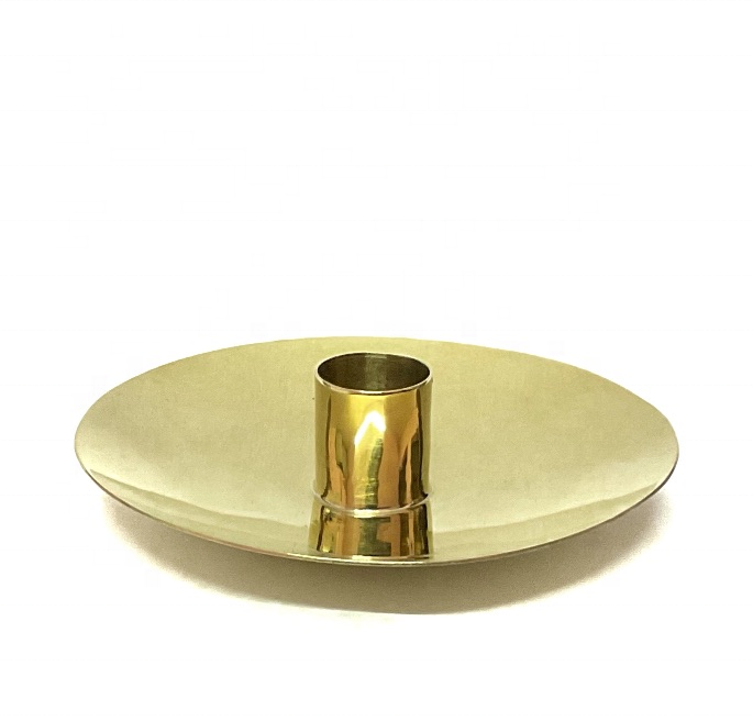 Handmade Palo Santo Holder Plate Lead Free Brass Gold Luxury Round Meditation High Quality Finish Incense Burner 12 Pieces Nien