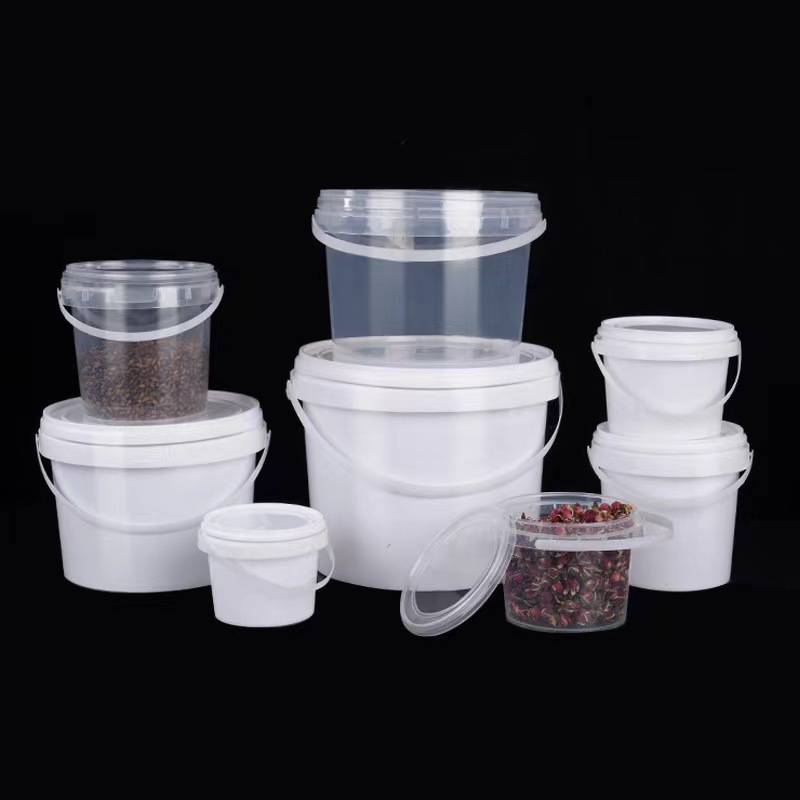 manufacturer 1L 3L 5L Small plastic popcorn bucket Plastic Bucket With Handles