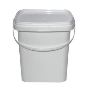 factory 500ml-5000ml large Plastic Barrel Food Grade PP Square Plastic Bucket with Lid