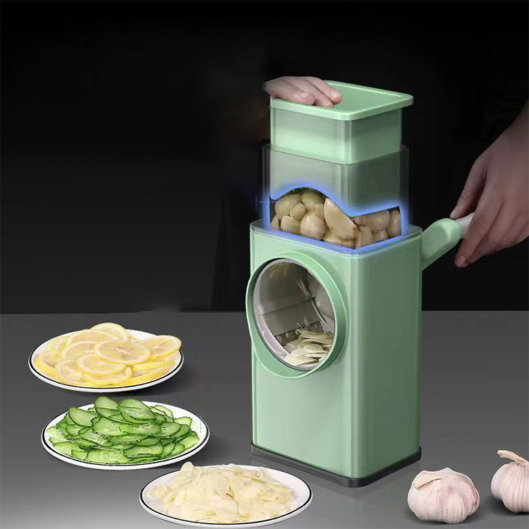 New Multi-function Manual Potato Chopper Slicer Cutter Tool Rotary Fruit And Vegetable Grater Grinder vegetables cutter slicer