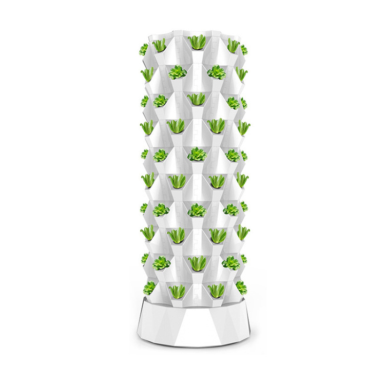 Food Grade ABS Hydroponic Tower Vertical Growing Pineapple Tower Aeroponic Planting System