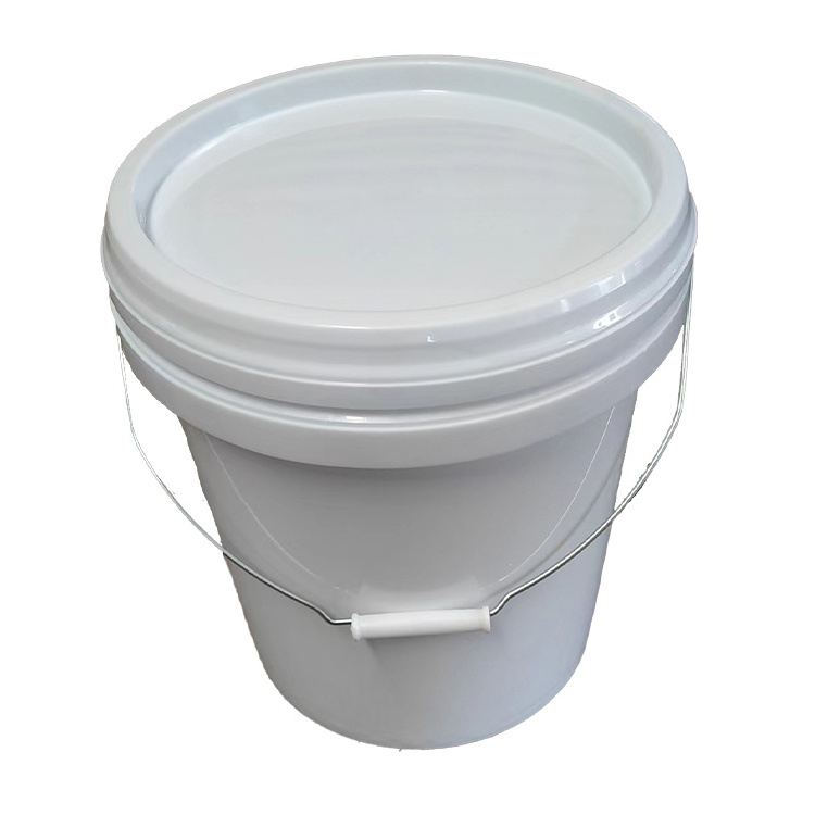 Wholesale Custom Printing Logo HDPE PP 5 Gallon Plastic Pails 20l Paint plastic Bucket with metal handles