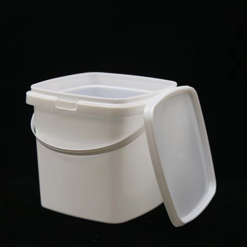 factory 500ml-5000ml large Plastic Barrel Food Grade PP Square Plastic Bucket with Lid