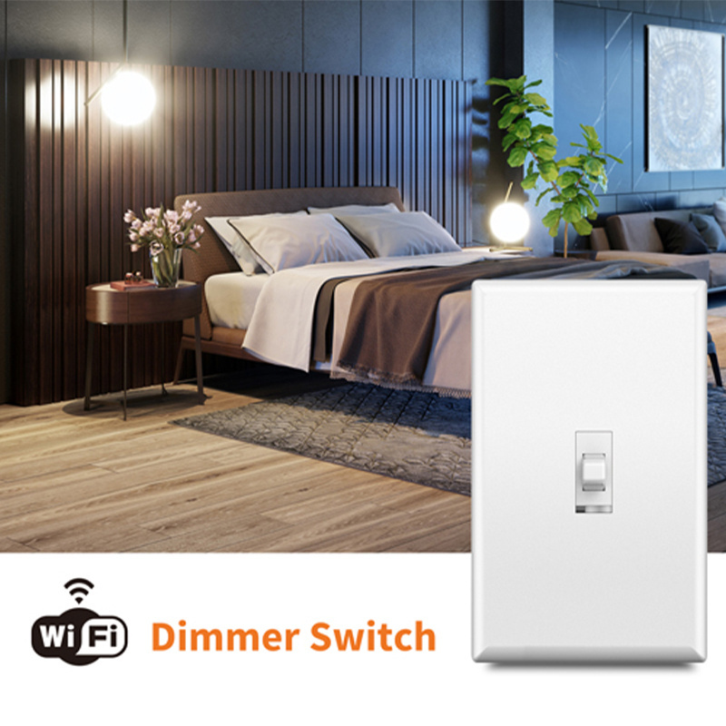 Home Assistant Smart WiFi Light Switch Voice Control In-Wall Toggle Dimmer Switch 3-Way Single Pole 120V