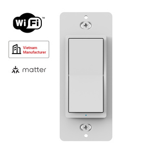 Smart Life Push Button Matter Smart Switch Tuya Control Light Switch Smart With Alexa Google