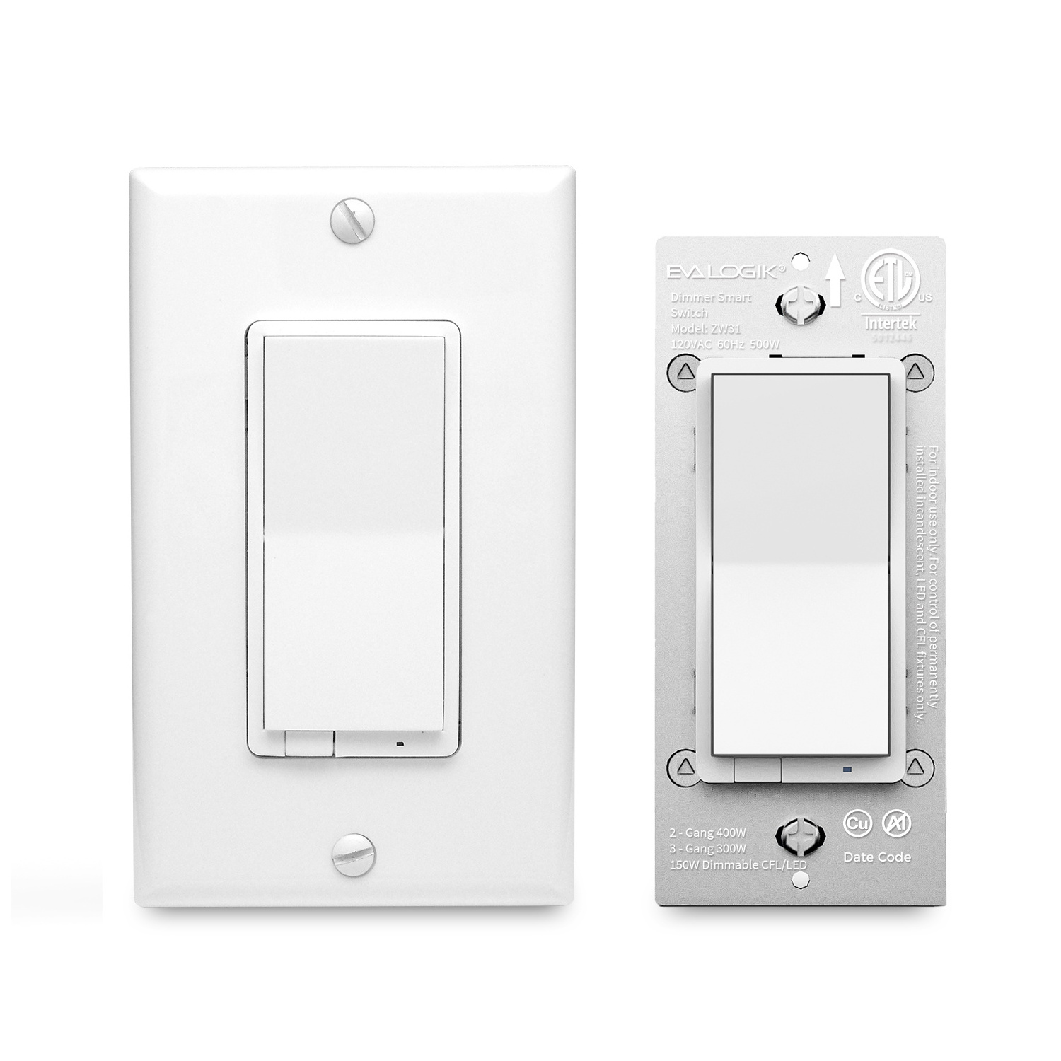 New Product White Smart Home Switch US 3 Way Dimmer interruptor Z-Wave inteligente Wall Light Smart Switch