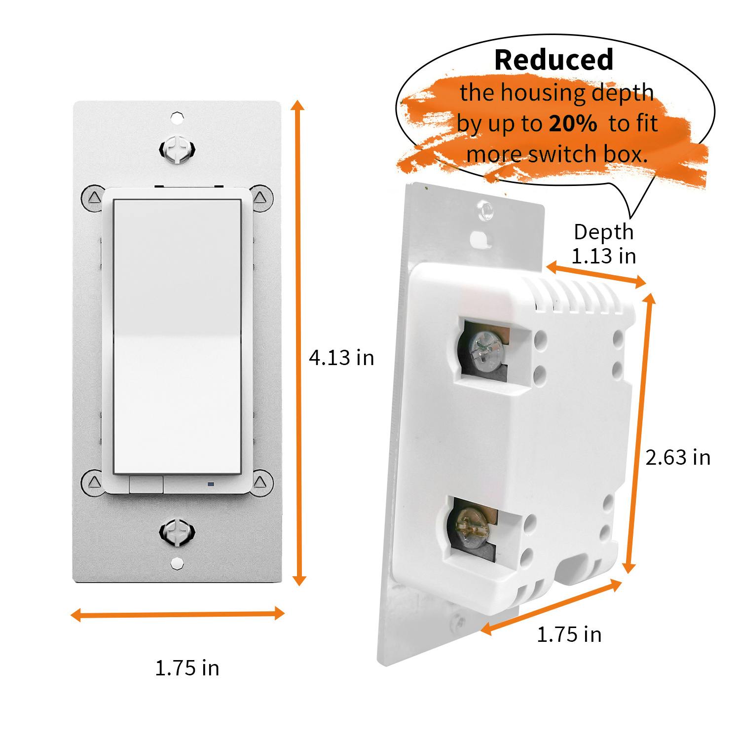 ZW31s Z-Wave Plus LED Dimmer 0-10V dimmer switch Wireless Electrical Wall Switches for Switch Box