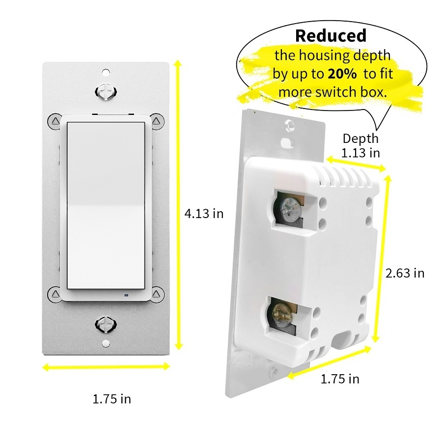 Matter Smart Home Light Switch Indoor WiFi Wall Switch 3 way Timer App Control Siri Google Alexa Matter Smart Light Switch