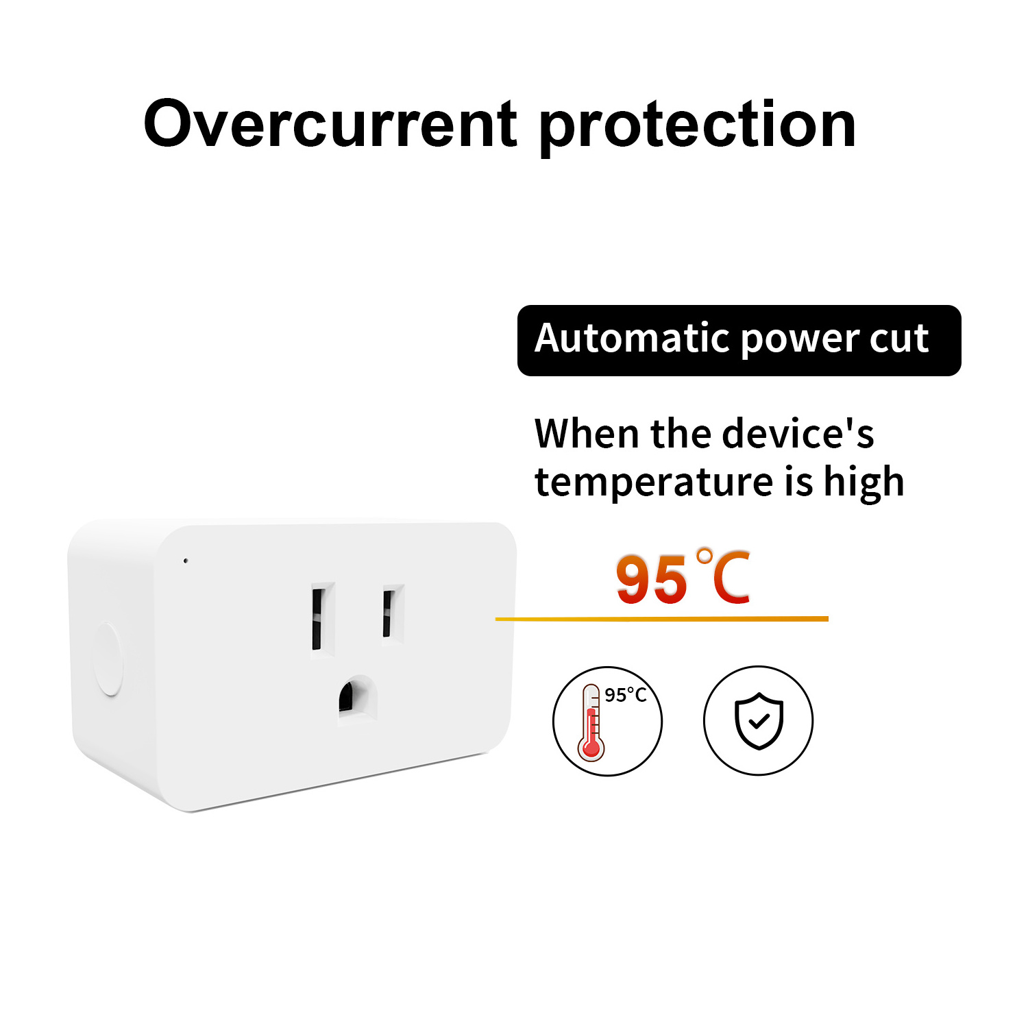 Z-wave Smart Plug Extension Outlet Adapter USA Standard Multiple Dimmer Plug for led lights