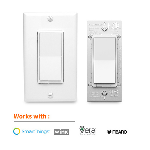 New Product White Smart Home Switch US 3 Way Dimmer interruptor Z-Wave inteligente Wall Light Smart Switch