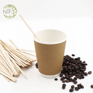 NIF Natural high quality disposable bamboo coffee sticks Honey stir sticks flavored bamboo