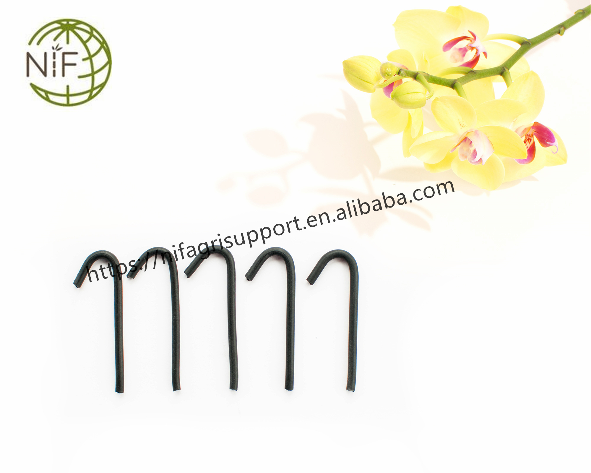 NIF Gardening Plant Support Clips Orchid Stem Clips Flower Clips hook for horticulture