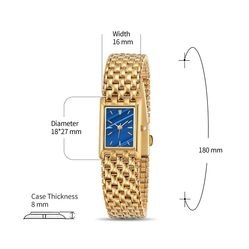 Women Gold Watch Luxury Women's Wristwatch Waterproof Golden Clock Stainless Steel Fashion Quartz Ladies Watch