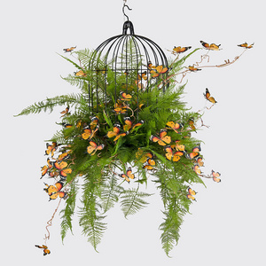 Indoor Decorative Greenery Artificial Wall Hanging Plant Optional Ceiling Hanging Plants