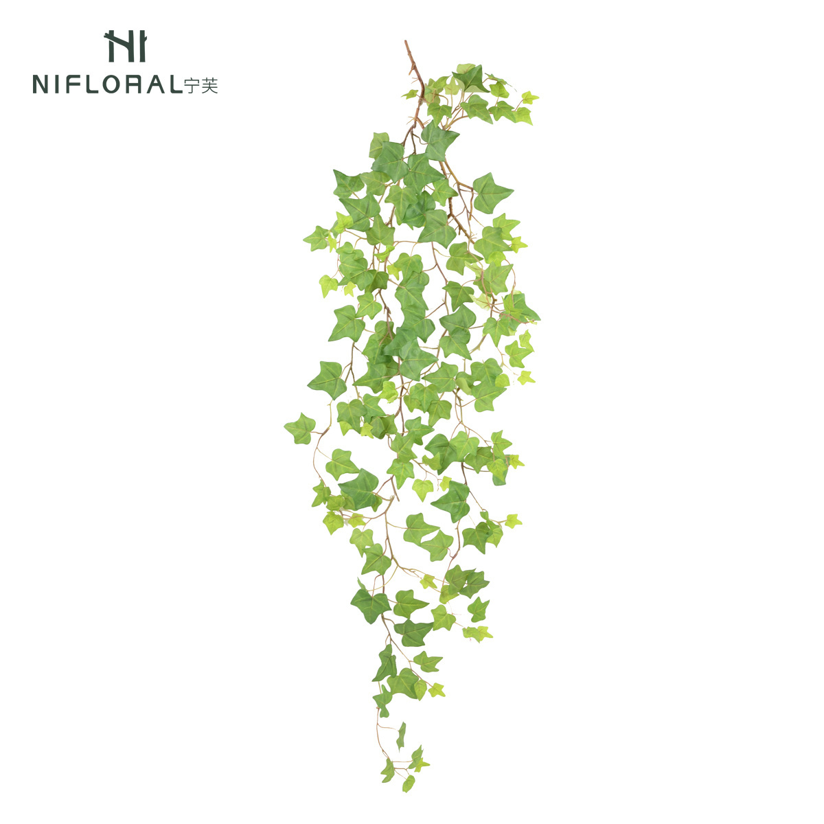 High Quality Fabric Green Leaves Hanging Vines Ceiling/Wall Decor Artificial Hanging Vine Plant