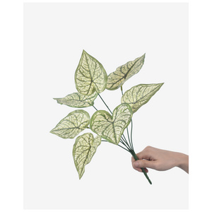 30cm Artificial plant Caladiums small branch faux Caladium bicolor for interior Decoration