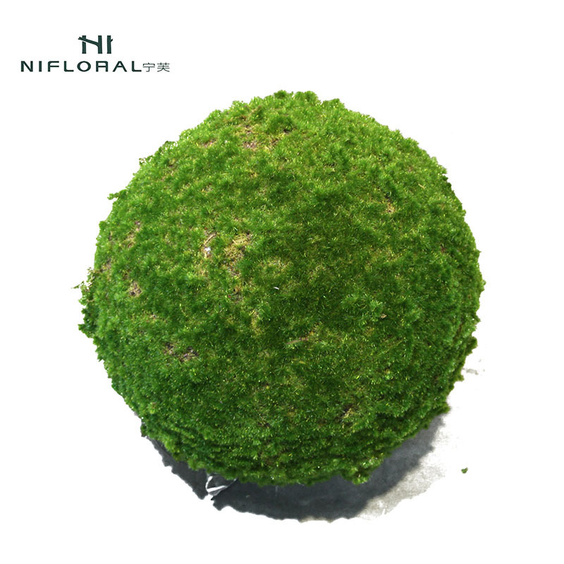 Wholesale Cheap Price Mini Moss Nearly Natural Indoor Moss Decoration Greenery Artificial Moss Ball