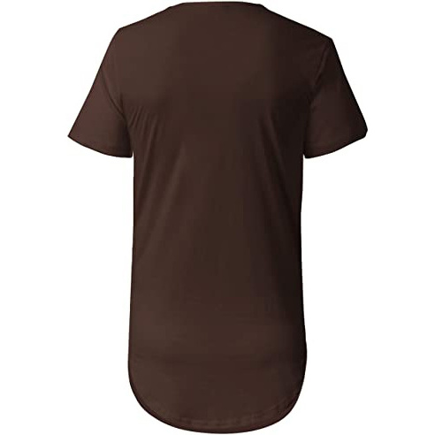 100% Cotton Curve Hem Droptail Tee Premium Longline T-Shirt For Men Cheap Price Custom Logo Long T Shirt