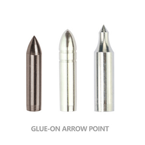 Factory Wholesale Arrowhead 6mm 7mm 8mm Glue on Arrow Points Practice Shooting Hunting Arrow Tips for Fiberglass Arrow