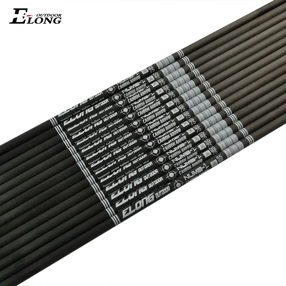 Elong Wholesale archery pure Carbon Fiber Arrow Shaft I.D.4.2 mm DIY arrow carbon shaft