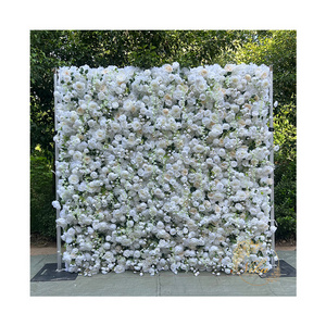 Handmade Flower Wall Panels Flower Decoration Stand Artificial Flower Panels for Party Wedding Backdrop