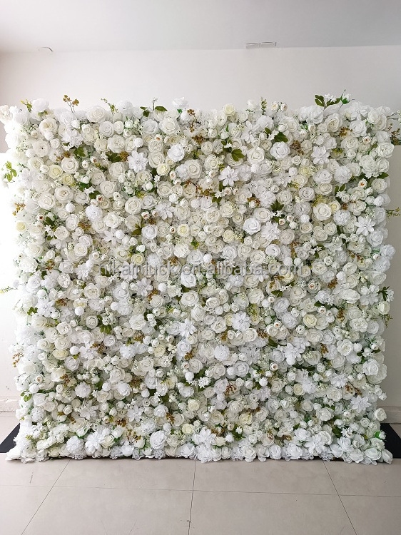 Handmade Flower Wall Panels Flower Decoration Stand Artificial Flower Panels for Party Wedding Backdrop